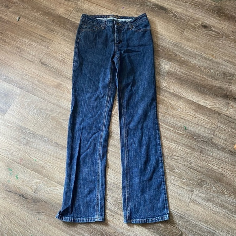 St John’s Bay Jeans Women’s Straight Leg Size 8 Blue‎ Denim